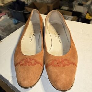 Shoes Salvatore Ferrogamo Rust suede flats